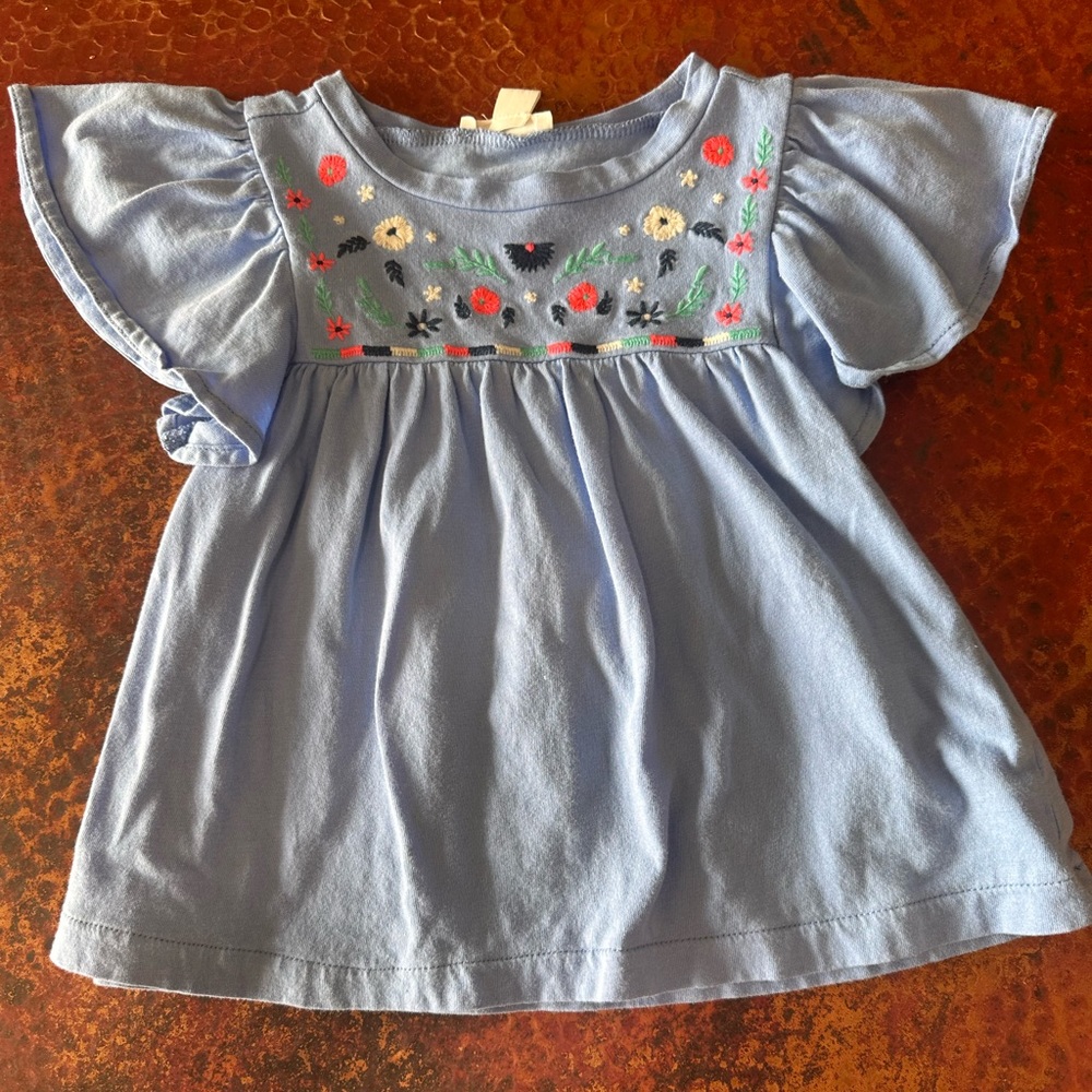 J.Crew Crewcuts Flutter Sleeve Shirt XXS